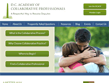 Tablet Screenshot of collaborativepracticedc.com